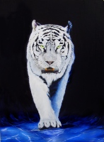 белый тигр,анималистика,картина,живопись